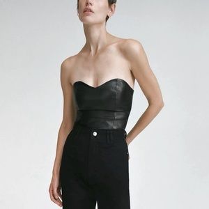ZARA - Limited Edition 100% Lambskin Leather Top